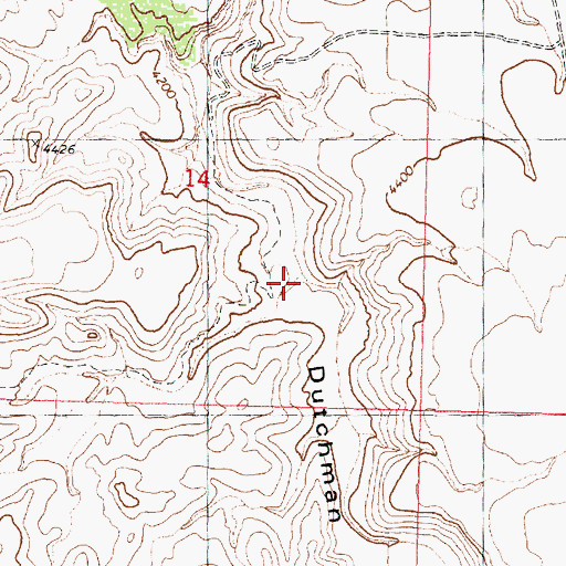 Topographic Map of Swiss Canyon, AZ