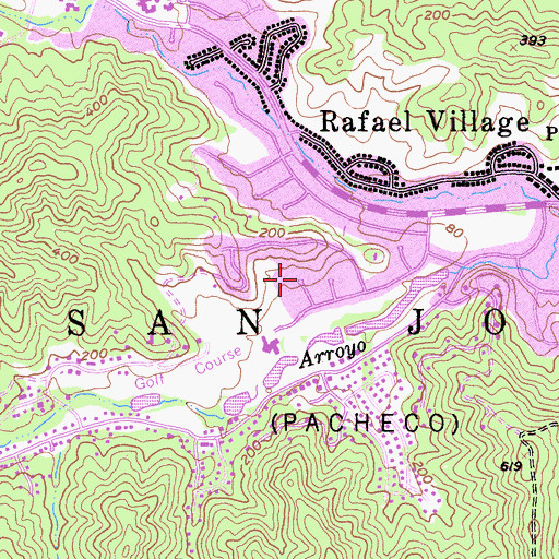 Topographic Map of San Jose, CA