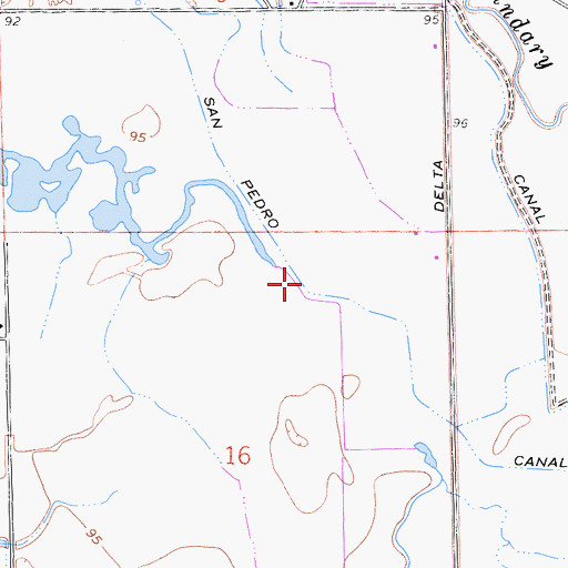 Topographic Map of San Pedro Canal, CA