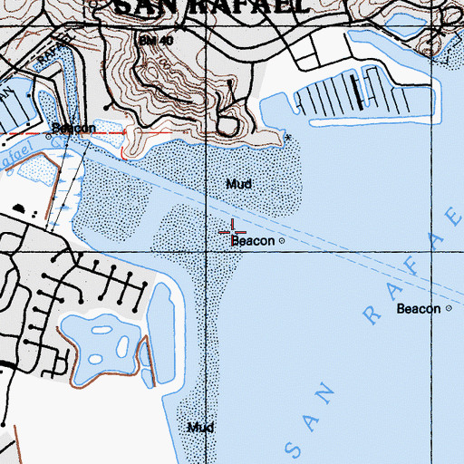 Topographic Map of San Rafael Creek, CA