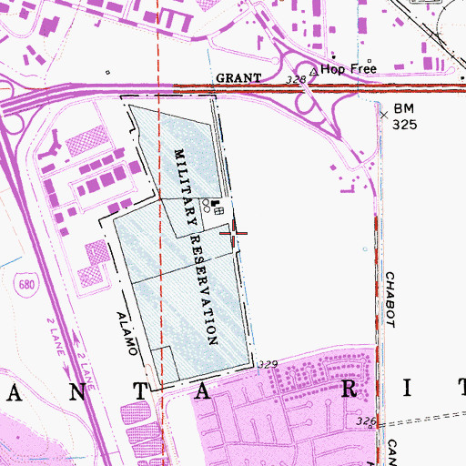 Topographic Map of San Ramon Valley, CA