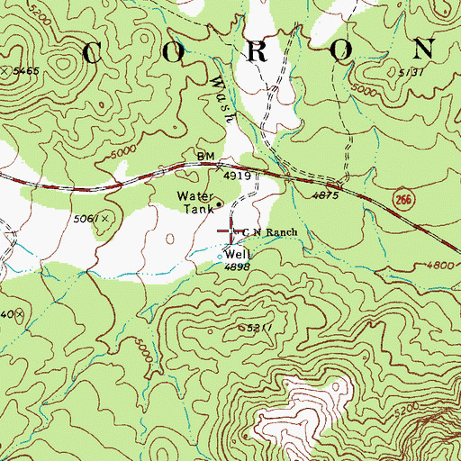 Topographic Map of C N Ranch, AZ