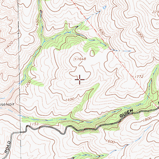 Topographic Map of Santa Ana Y Quien Sabe, CA