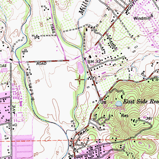 Topographic Map of Sarco Creek, CA