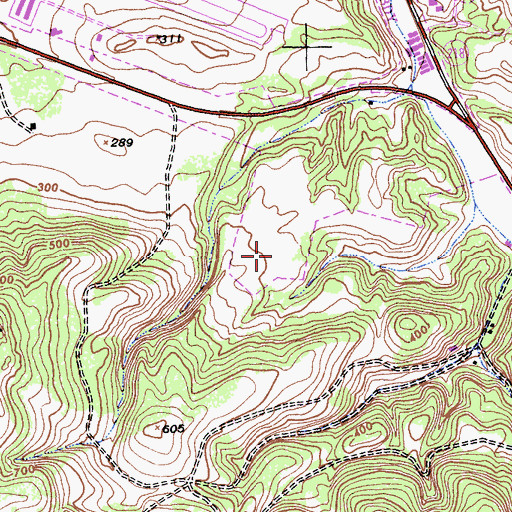 Topographic Map of Saucito, CA
