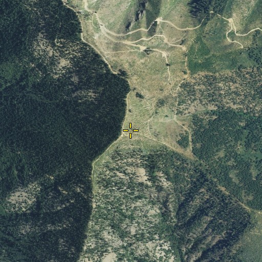 Aerial/Satellite Image of Schell Mountain, CA