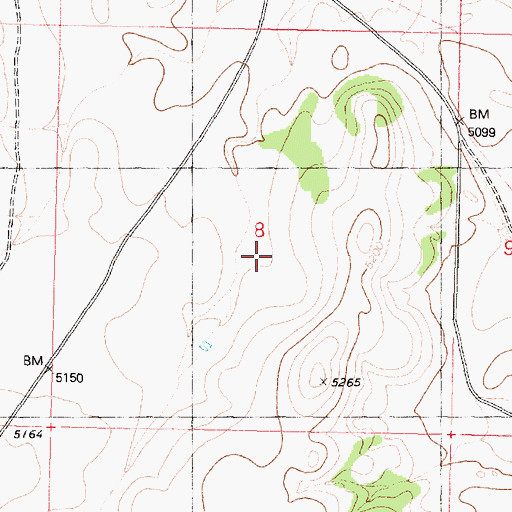 Topographic Map of Upper Little Joe Pond, AZ