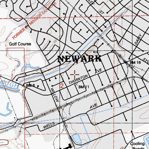 Topographic Map of August Schilling Elementary School, CA