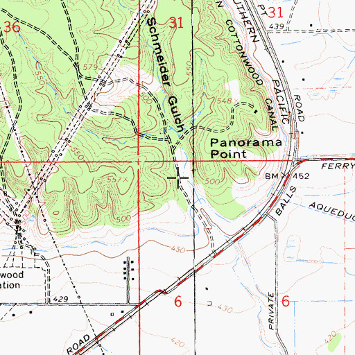 Topographic Map of Schmeider Gulch, CA