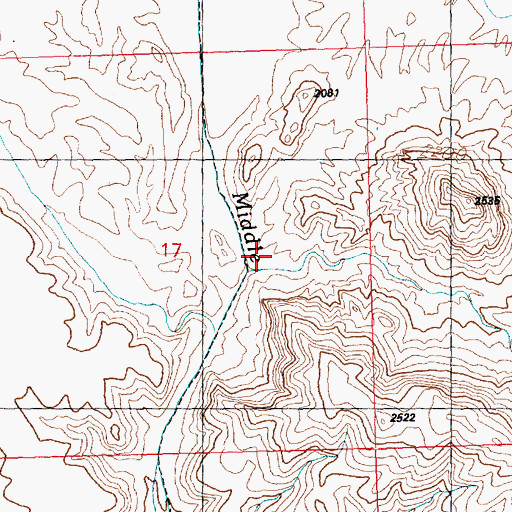 Topographic Map of Upper Mohave Tank, AZ