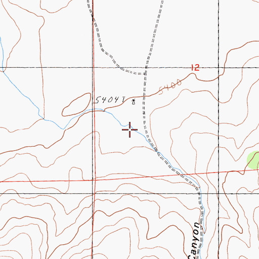 Topographic Map of Schott Canyon, CA