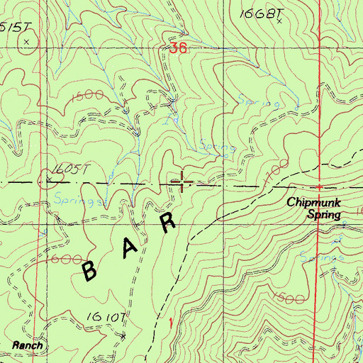 Topographic Map of Scott Bar Mountains, CA