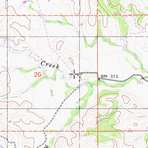 Topographic Map of Scott Ranch, CA