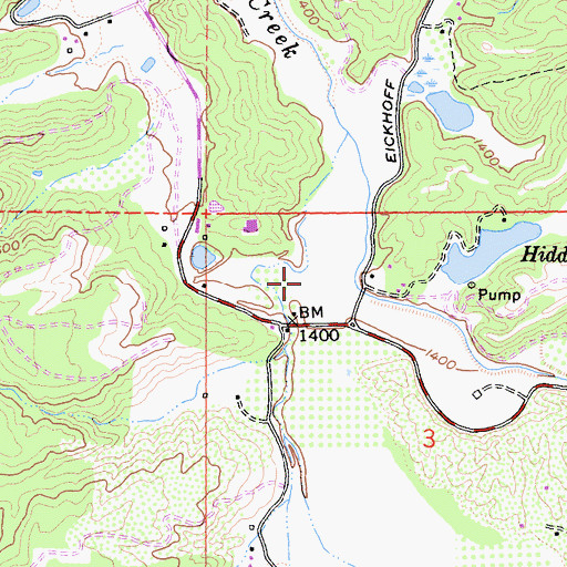 Topographic Map of Scotts Valley, CA