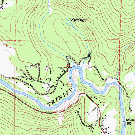Topographic Map of Sharber Creek, CA