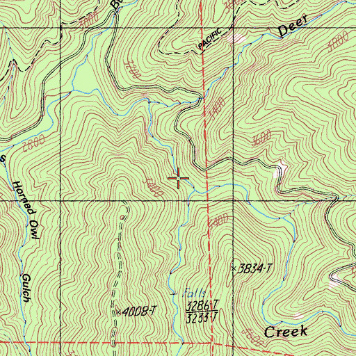 Topographic Map of Sheep Creek, CA