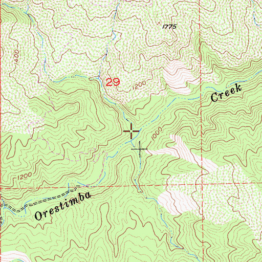 Topographic Map of Sheep Thief Creek, CA