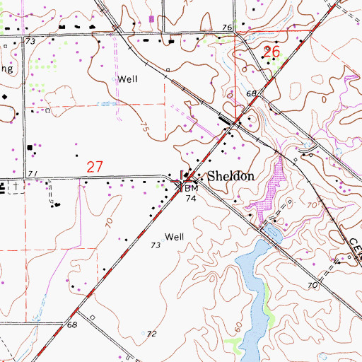 Topographic Map of Sheldon, CA