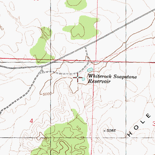 Topographic Map of White Rock Tanks, AZ