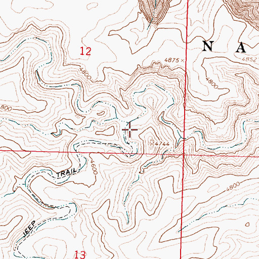 Topographic Map of White Spring, AZ