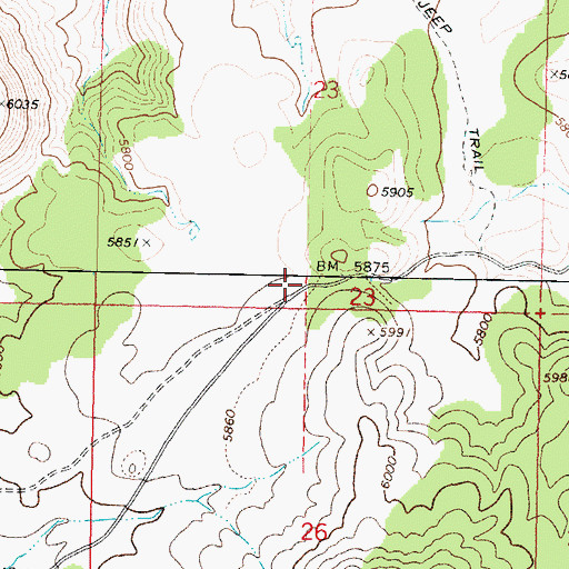 Topographic Map of White Tank, AZ