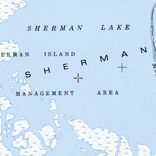 Topographic Map of Sherman Lake, CA