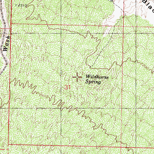 Topographic Map of Wildhorse Spring, AZ