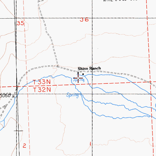 Topographic Map of Shinn Ranch, CA