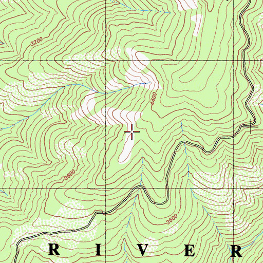 Topographic Map of Ship Mountain Trail, CA