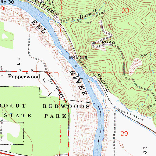 Topographic Map of Shively Creek, CA