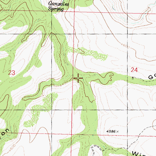 Topographic Map of Winslow Canyon, AZ