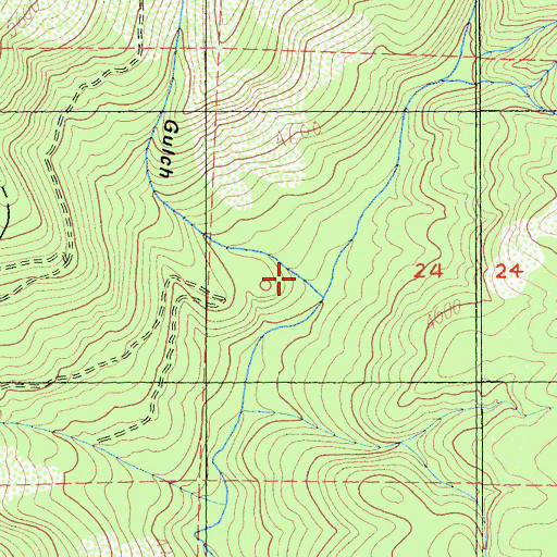 Topographic Map of Shoemaker Gulch, CA
