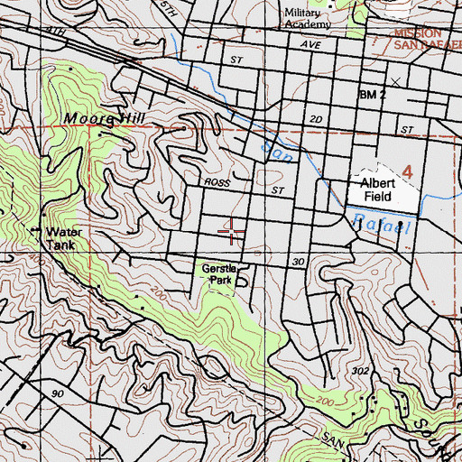 Topographic Map of Short School, CA