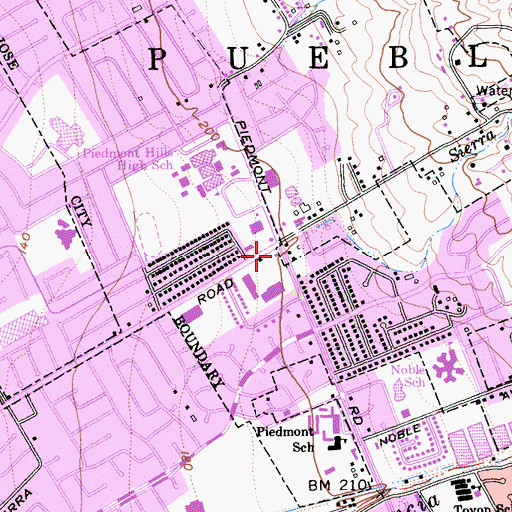 Topographic Map of Sierra Creek, CA