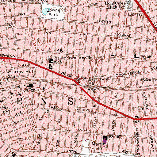 Topographic Map of Studley Triangle, NY