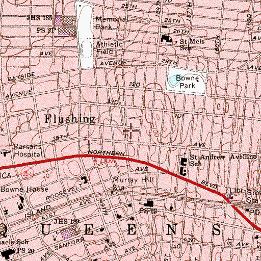 Topographic Map of Travis Triangle, NY