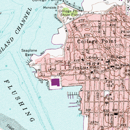 Topographic Map of Onehundredfifteenth Street Playground, NY