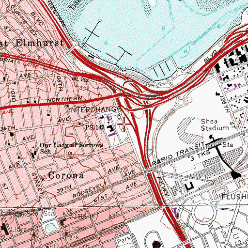 Topographic Map of Hinton Park, NY