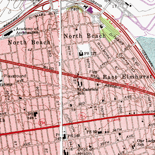 Topographic Map of Trolley Car Triangle, NY