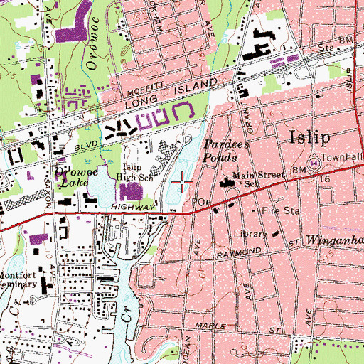 Topographic Map of Athasca Lake, NY