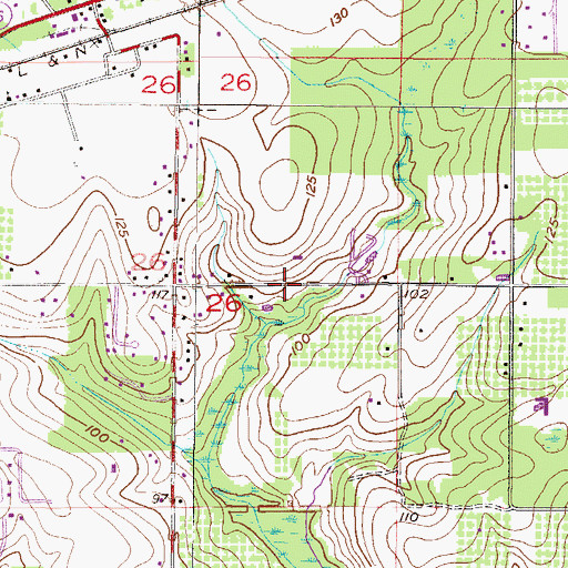 Topographic Map of Saint Elmo - Irvington Volunteer Fire Department Station 1, AL