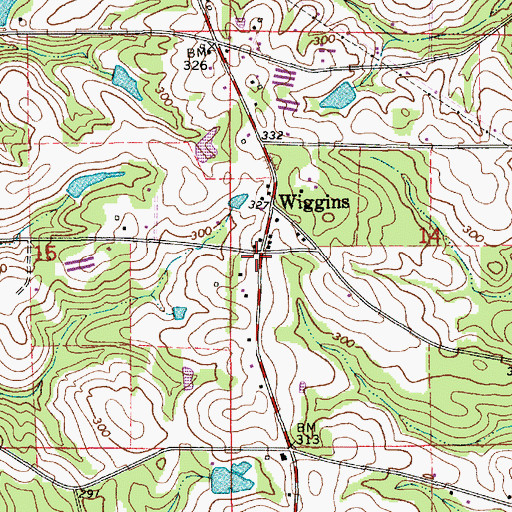 Topographic Map of Babbie Volunteer Fire Department, AL