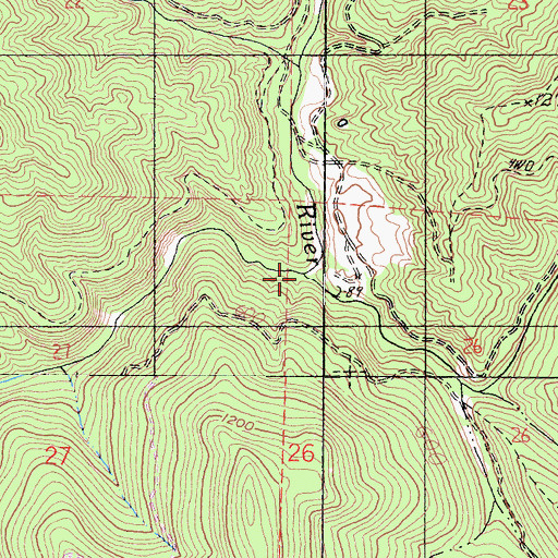 Topographic Map of Signal Creek, CA