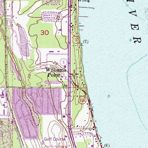 Topographic Map of Four Communities Fire Department, FL