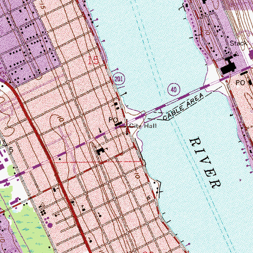 Topographic Map of Ormond Beach Fire Department Administration Division, FL