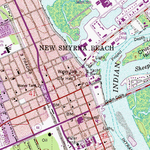 Topographic Map of Fire Marshall, FL