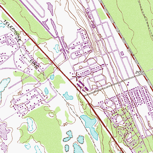 Topographic Map of Martin County Fire Rescue Station 33, FL