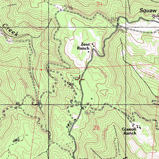 Topographic Map of Signal Ridge, CA