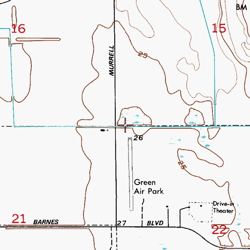 Topographic Map of Rockledge Fire Department Station 3, FL