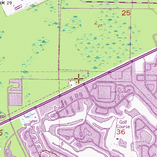 Topographic Map of Daytona Beach Fire Department Station 6, FL